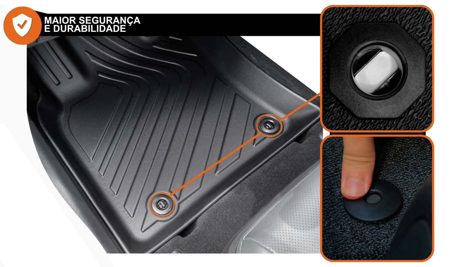 Ilhós de fixação originais de fábrica